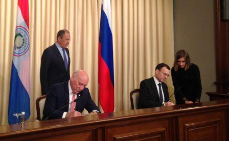 Россия и Парагвай подписали Меморандум о взаимопонимании по сотрудничеству области использования атомной энергии в мирных целях